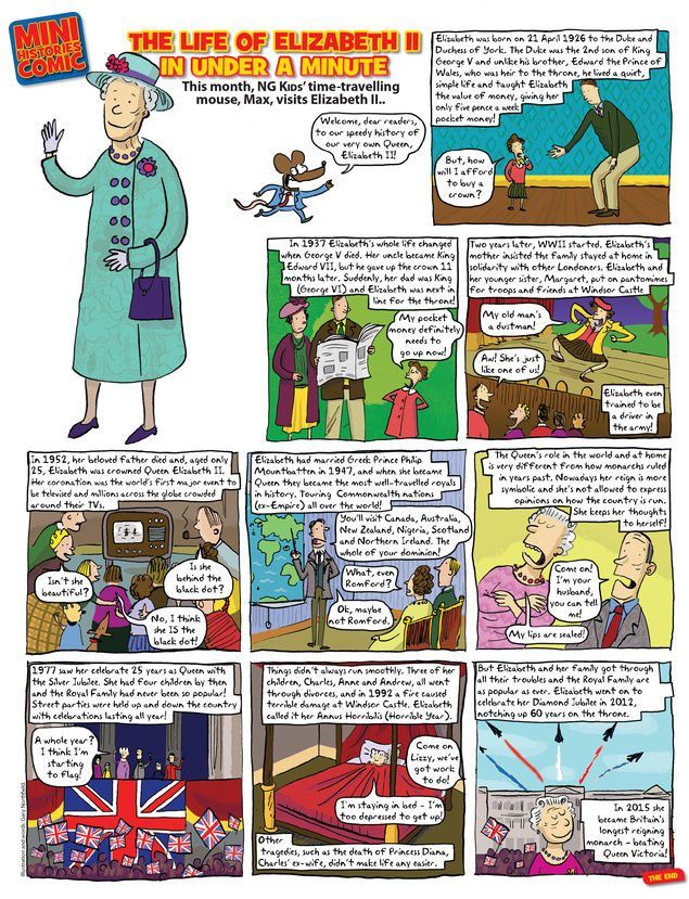 queen elizabeth ii comic